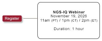 NGS-IQ Webinar Register